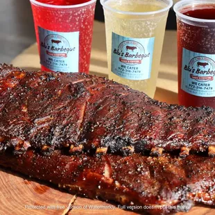 Pork Spare Ribs and Stubbon Craft Soda