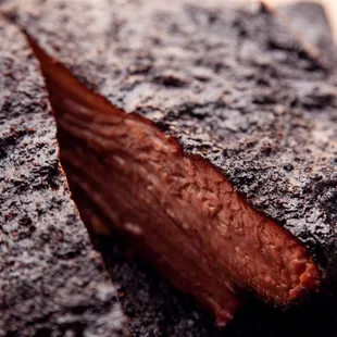 Blu's Barbeque Smoked Angus Brisket.Sliced in front of you to order. Moist or lien or a mix. The best brisket in town. Smoked to perfection.