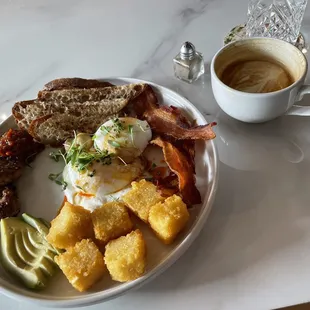 Southtown Brekky and a cappucino