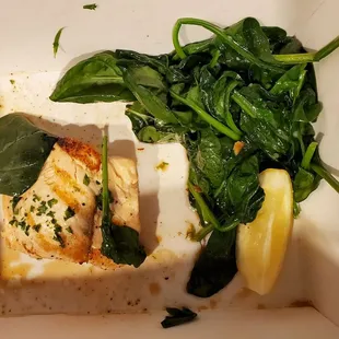 King Salmon with Spinach