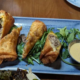 Cheeseburger Eggrolls