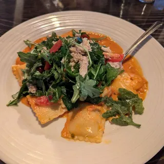 Seared Shrimp Ravioli