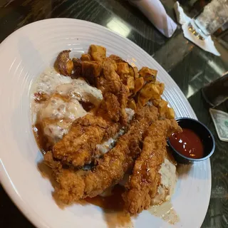 Hot Honey Chicken, Biscuits & Gravy