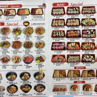 Updated menu/prices (as of April 23, 2021)