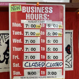 Business Hours