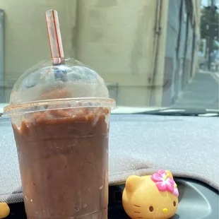 Chocolate Boba  Drink!