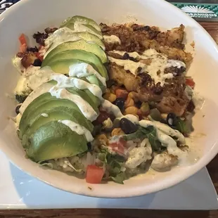 Blackened Cod Bowl