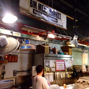 One guy a meat saw, grinder, and a bunch of sharp knifes...Aloha :)