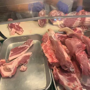 Assorted cuts of pork