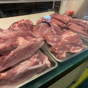 More assorted cuts of pork