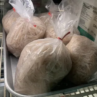 Thinly sliced boiled pig's skin  (excess fat removed)