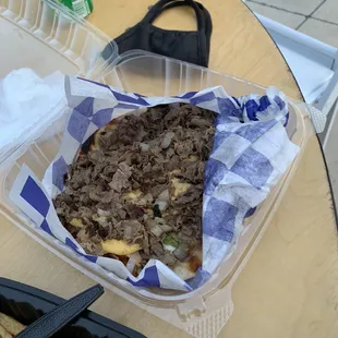 American cheesesteak gyro