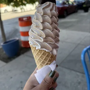 Banana and peppermint patty swirl