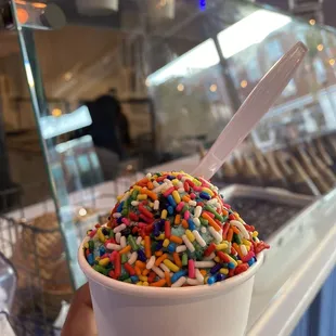 Cookie Monster with sprinkles