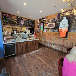 The view as you enter the shop.