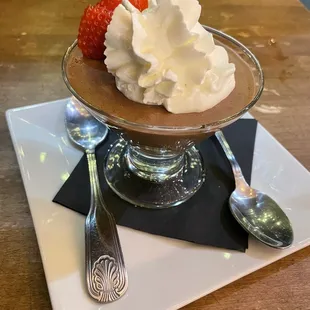 Ancho chili and tequila chocolate mousse