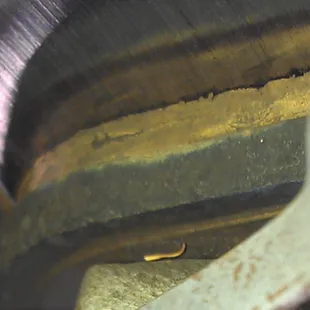 My original brake pads before work was done.