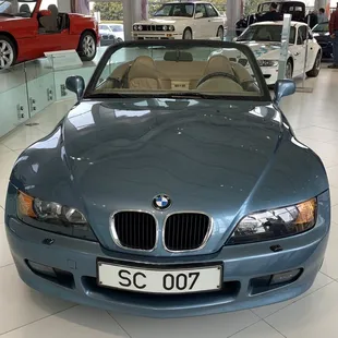 One of the BMWs used in the James Bond movies
