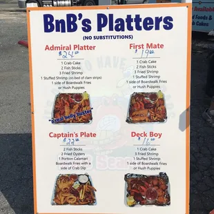 ribs, menu