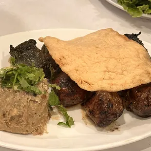 a plate of food on a table