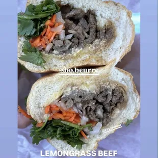 Lemongrass beef bun mee