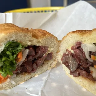 BBQ pork bun mi sandwich