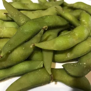Edamame with Sea Salt. Healthy snack