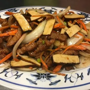 Authentic Taiwanese Dish, Pork with Dried Bean Curd.