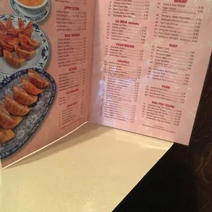 menu, sushi and sashimi