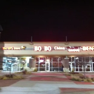 sushi and sashimi, outside