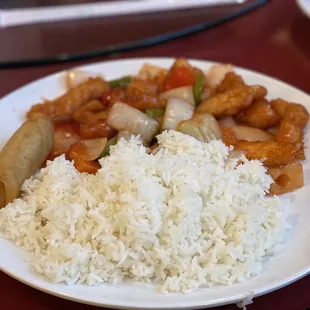 Lunch special Sweet &amp; Sour Chicken