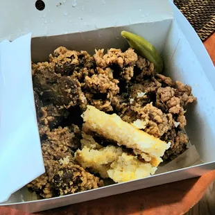 Chicken livers.