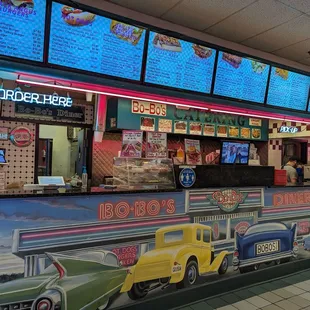 the inside of the restaurant