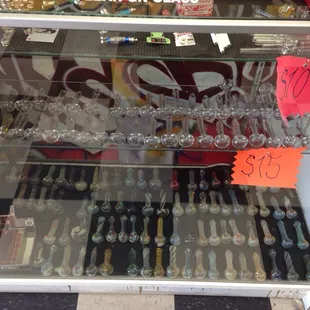 Lots of tobacco pipes