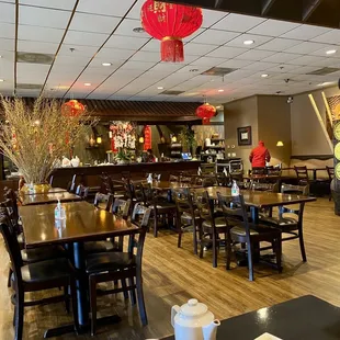 the interior of a restaurant