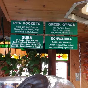 menus and prices
