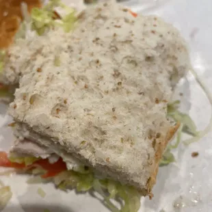 Sandwich without crust was delicious