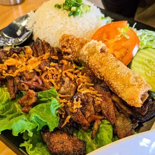 Rice plates are delicious!