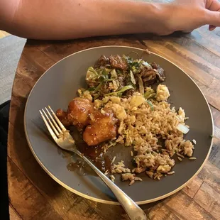 a plate of food