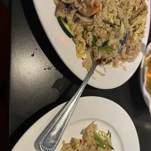 Vegetarian Fried Rice Shrimp Added