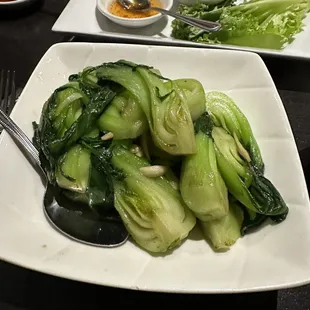 Sautéed baby Bok Choy