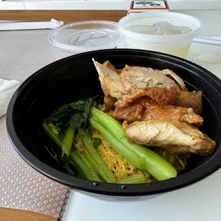 Fried Chicken Noodle Soup