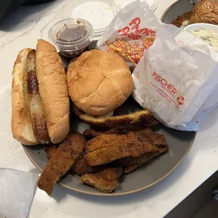 Brat, schnitzel, Pork Schnitzel Fingers