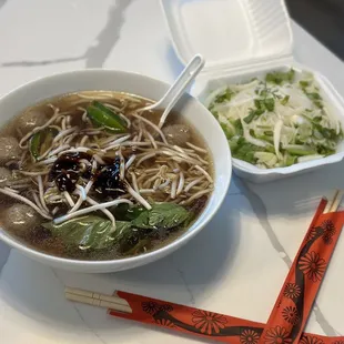 P3. Beef Meatball Pho