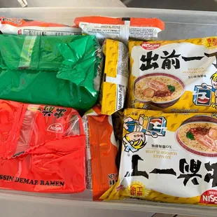 Instant noodles for the crew