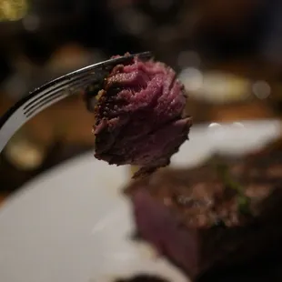 Medium Rare center cut filet temp example  @coreyd123 on ig