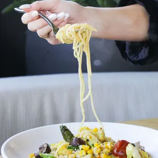 Grilled vegetable pasta
