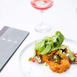 Cauliflower &quot;Chicken&quot; Milanese with checca &amp; arugula