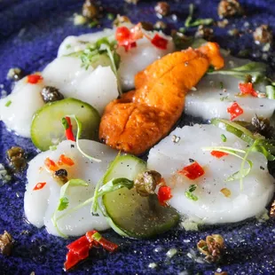 Scallop Uni Crudo