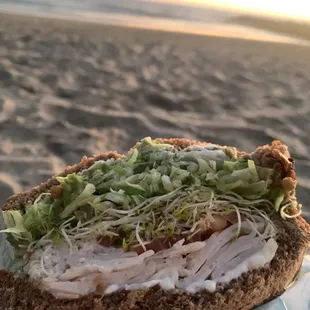 California Delight+Avo with a California sunset